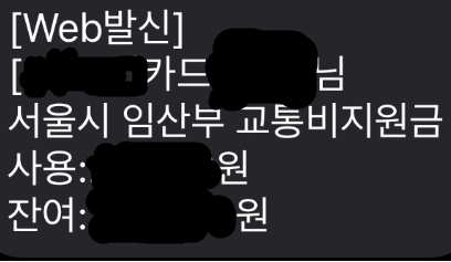 교통비 사용내역